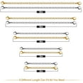 thumbnail image 4 of Necklace Extenders, 10Pcs Stainless Steel Gold Silver Necklace Bracelet Anklet Extension Chains with Lobster Clasps and Closures for Jewelry Making, 4 of 5