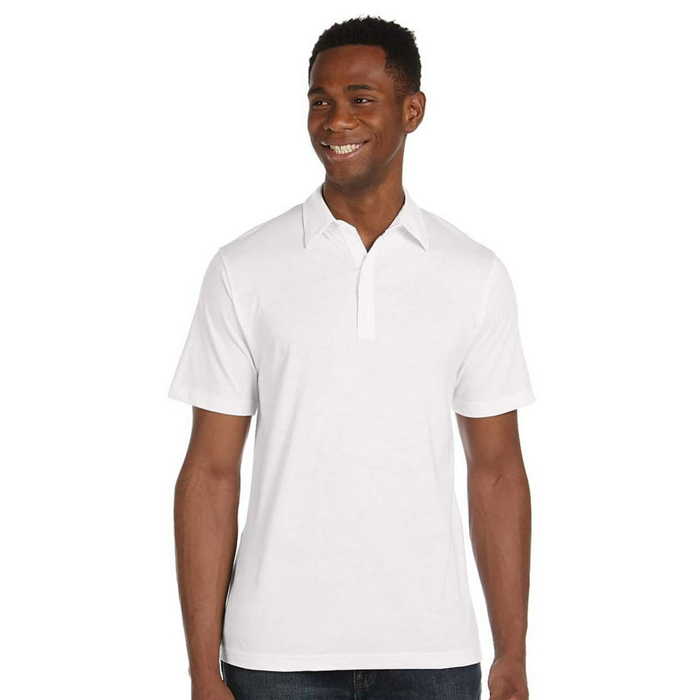 BELLA+CANVAS - Bella + Canvas Men's Jersey Short Sleeve Five Button Polo Shirt - Walmart.com