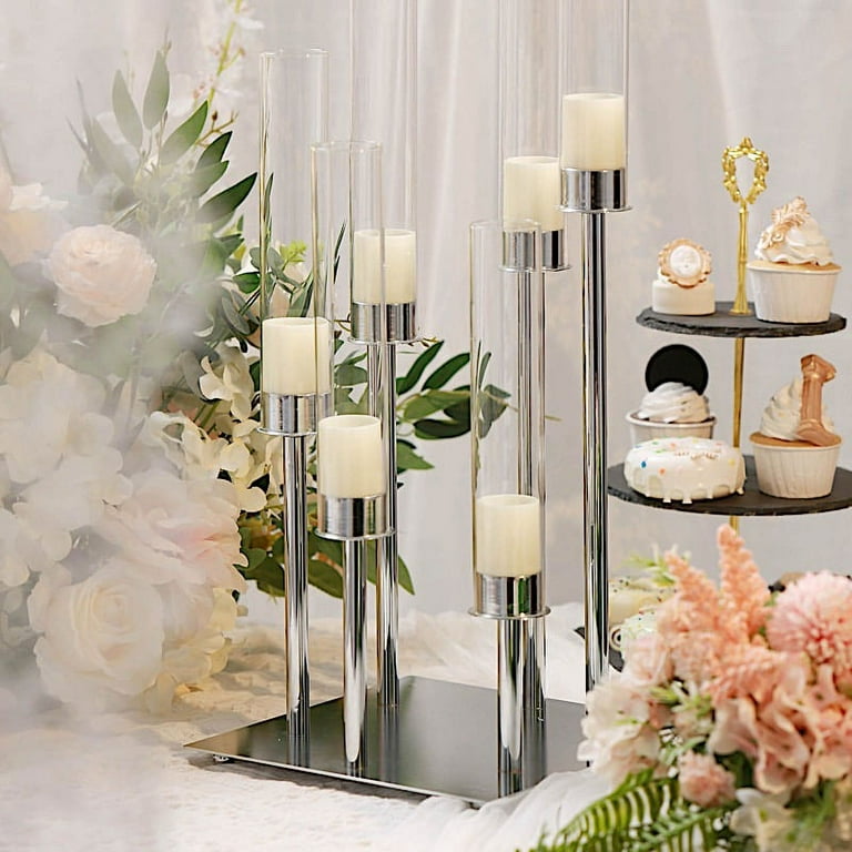 Silver candles outlet