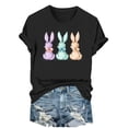thumbnail image 2 of Haivin Women's Dressy Casual Short Sleeve Blouse T Shirt 2026 Summer Easter Printed Shirts Fashion Round Neck Loose Tops, 2 of 6