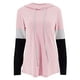 thumbnail image 2 of Sudadera con capucha para mujer, manga larga, color bloqueado, suave, informal, sudadera con capucha para uso diario, 2 of 6