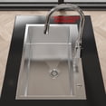 thumbnail image 2 of Cobbe Gray 30 inches Single Bowl  Drop-in Kitchen Sink, Stainless Steel 2-Hole, 2 of 9