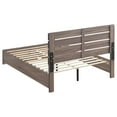 thumbnail image 4 of Bed Frame Geary Barrel Oak Eastern King Storage Panel Bed,Platform Bed Frame, 4 of 8