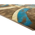 thumbnail image 6 of MDA Home Orelsi Brown/Blue Contemporary Polypropylene Area Rug - 3'9" x 5'9", 6 of 6