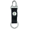 thumbnail image 1 of Celtic Christian Cross - Irish Ireland Scotland Scottish - Green White Belt Clip Carabiner Keychain, 1 of 1