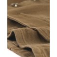 thumbnail image 5 of INSPIRE CHIC Women's Denim Button up Scoop Neck Sleeveless Coppped Vest Jacket S Brown, 5 of 6