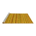 thumbnail image 2 of Ahgly Company Machine Washable Indoor Square Abstract Yellow Modern Area Rugs, 4' Square, 2 of 4