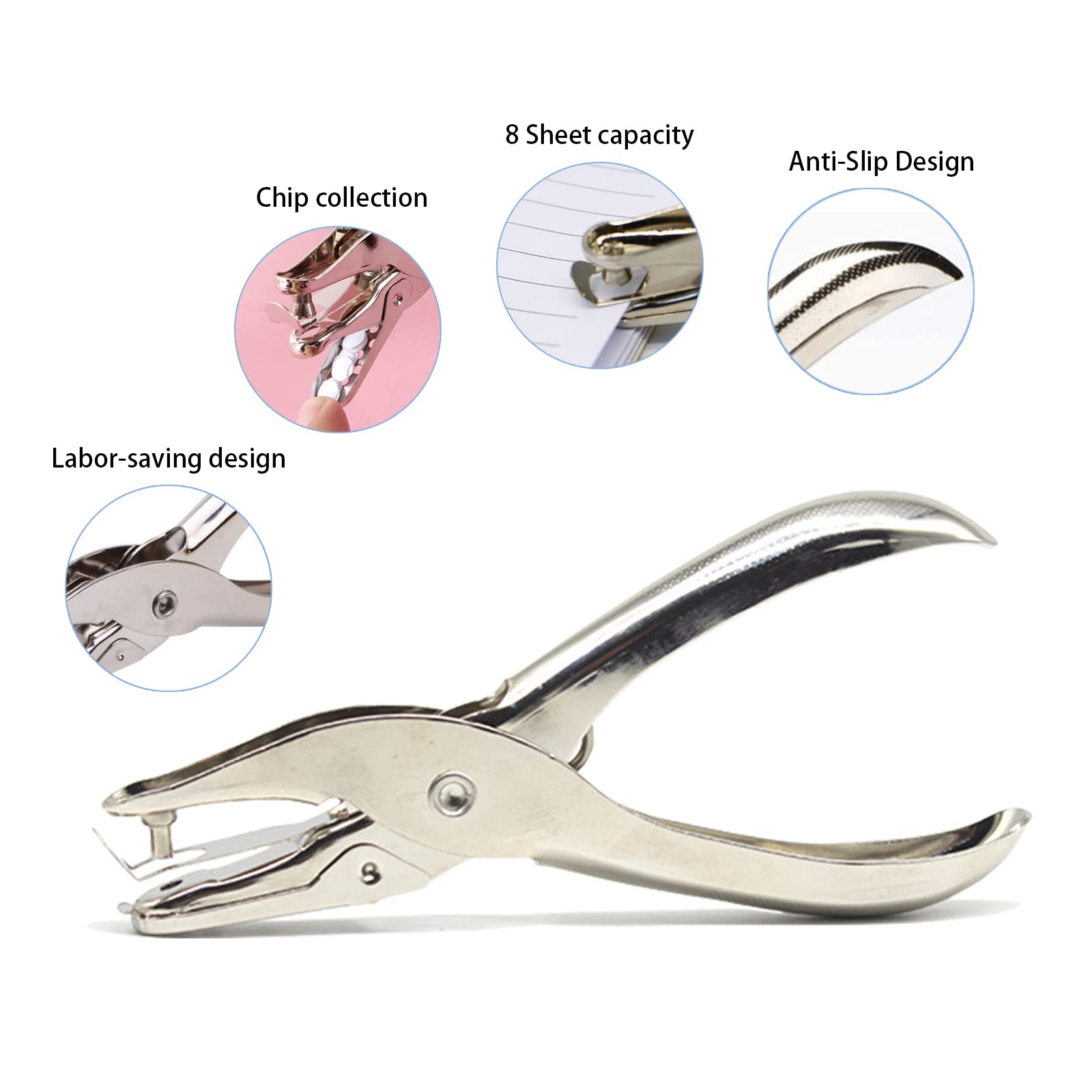 Trou Rond Et Fente Poinçon 2 En 1 Pour Carte D'Identité En Papier Pvc