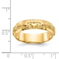 thumbnail image 3 of Real 14kt Yellow Gold Mens Claddagh Band Size: 10; for Adults and Teens; for Women and Men, 3 of 5