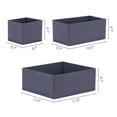 thumbnail image 4 of Unique Bargains Fabric Storage Cube Storage Bin Storage Basket Dark Grey, 4 of 8