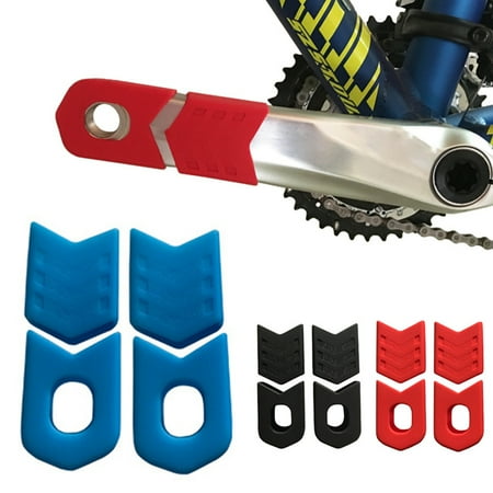 

SPRING PARK 4Pcs Crank Protective Sleeves Bicycle Crankset Protector MTB Road Bicycle Cycling Crankset Crank Protective Sleeve Cover
