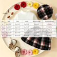 thumbnail image 3 of YWIYIUD Toddler Baby Girl Outfits Three Piece Long Sleeve Ribbed Tops Bow Mini Skirts Set with Hats for Baby InfantKnit Plaid Dress Sets Warm Outfit for Girls Fall Winter Clothes 12-18 Months, 3 of 8