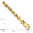 thumbnail image 2 of Lustrous Captivating Handcrafted 14K 3mm Diamond-Cut Rope Chain Enchanting Brilliant Romantic, 2 of 2