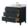 thumbnail image 6 of Vanity Art 36" Bathroom Vanity with Sink and Engineered Marble Top, Freestanding Storage Cabinet with 3 Drawers, 6 of 6