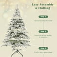 thumbnail image 2 of Euroco 7.5ft Artificial Christmas Tree with 400 LED Lights and 1050 Bendable Branches, Christmas Tree Holiday Decoration, 2 of 7