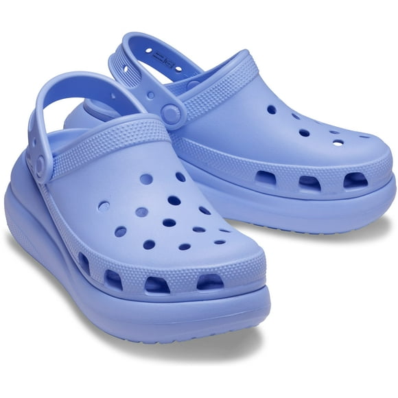 Crocs Unisex Classic Crush Clogs | Platform Shoes, Moon Jelly, 9 US Men