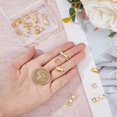 thumbnail image 3 of 12Pcs 24K Gold Jewelry Fold Over Clasp 0.62x0.25inch Brass Fold Clasps Tight Connection Buckle Lightweight Golden Foldover Extension Clasp for Jewelry Making DIY Crafts, 3 of 9