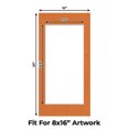 thumbnail image 2 of Basketball Texture Picture Frame Mat for 10x20 Frames - Fits 8x16 Photos - 10 Mats, 2 of 7