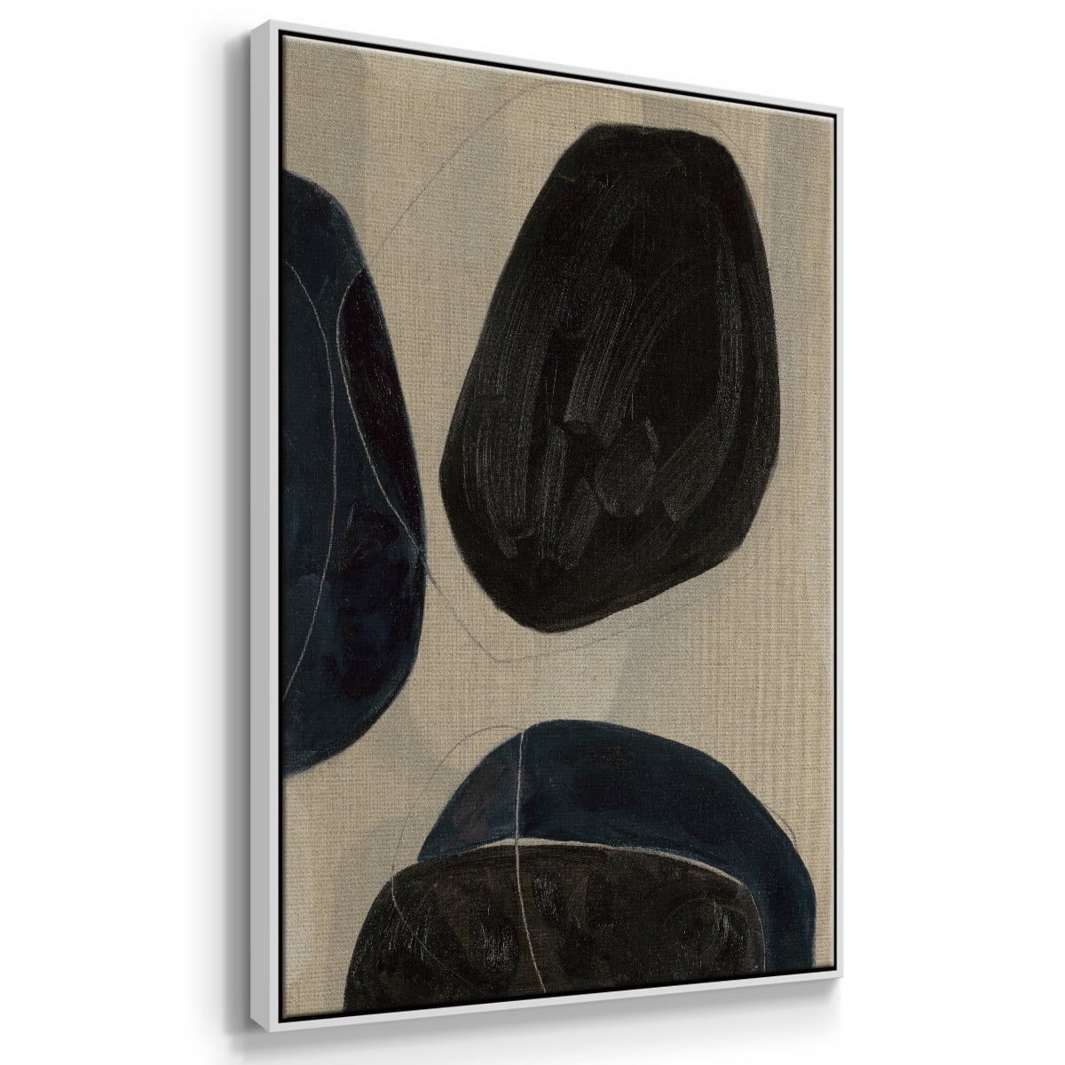 Gravity II Framed Premium Gallery Wrapped Canvas - Ready to Hang - 25 x 37 - White Floating Frame