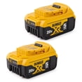 thumbnail image 2 of DEWAL𝗧 20V MAX 5.0Ah Lithium-Ion Battery 2-Pack (DCB205-2) –Lightweight Design, Extended Runtime, 2 of 4