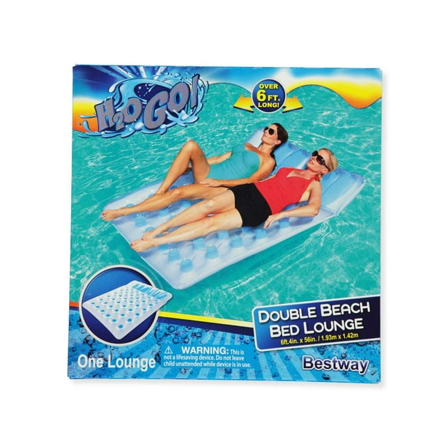 Cama de playa flotante Bestway 43055e para 2 adultos con almohada