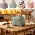 thumbnail image 7 of Insulated Lunch Tote Bag, Reusable Lunch Cooler Bag for Work and School, Portable Food Carrier with Front Pocket for Picnic, Travel and Outdoor Trips, 7 of 7