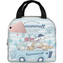 Cinnamoroll Cute Lunch Bag Reusable Insulated Bento Lunch Box 8.6x8x5 in Durable Lunch Bag for Office Work Hiking Travel Gift