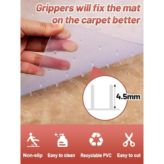 8.2Ft Carpet Protector for Pets - Anti-Slip Cat Carpet Stopper, Scratch Resistant Floor Runner