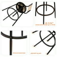thumbnail image 6 of Tcbosik 2 Pack Swivel Counter Bar Stools, Hand Woven Paper Rope Dining Barstools with Metal Frame for Kitchen Restaurant, Creamy White, 6 of 9