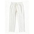 thumbnail image 6 of Men's Jogger Pants Elastic Waist Button Fly Loose Fit Solid Color Casual Sweatpants Lounge Trousers with Pockets, 6 of 7