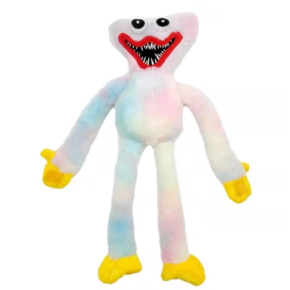 15.7in Tie-Dye Huggy Wuggy Plush Toy, Poppy Playtime Pastel Monster Stuffed Animal, Soft Colorful Game Character Collectible Plushie for Kids & Fans