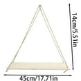 thumbnail image 2 of Jute Rope Shelf, Versatile Wooden Storage Rack Design Functional Organizer For Home And Ideal For Books And Décor, 2 of 5