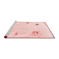 thumbnail image 2 of Ahgly Company Machine Washable Indoor Rectangle Abstract Red Modern Area Rugs, 2' x 5', 2 of 4