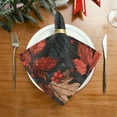 thumbnail image 2 of Qxltty Fallen Leaves Napkins 20×20in Perfect for Parties Dinners Weddings Cocktail Housewarming Cloth Napkins Set of 6, 2 of 8