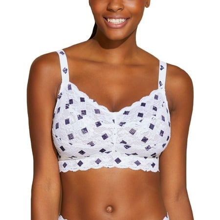 

Cosabella Never Say Never Printed CURVY Sweetie Bralette (NEVEP1310) Small Diamond Navy