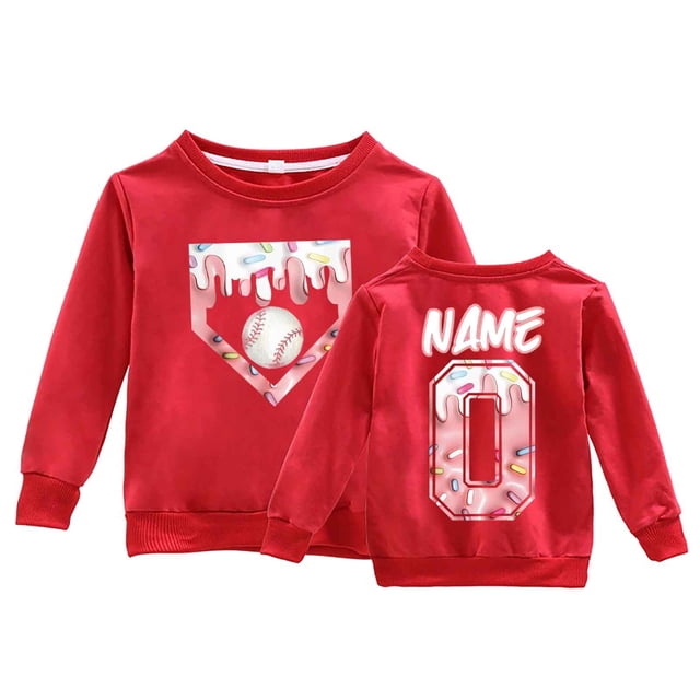 Chandail en Molleton Graphique à Manches Longues pour Filles Chandail Doux et Chaud Col Rond DIY Vêtements d'Hiver Mignons pour Enfants