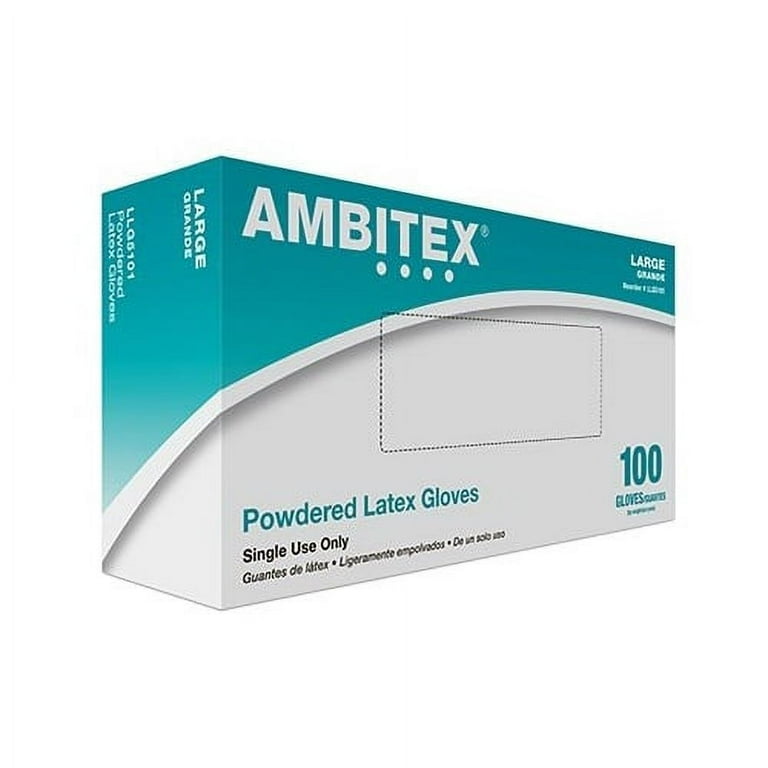 Latex Powdered Gloves, Cream, X-Large, 100/Box Latex Powdered Gloves, Cream, X-Large, 100/Box