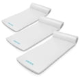thumbnail image 1 of TRC Recreation Sunsation 1.75" Thick Foam Pool Float Lounger w/ Headrest, 3 Pack, White, 1 of 7