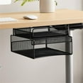 thumbnail image 2 of Onyx Hanging Organizer W/drawer, Under Desk Mount, 12 1/3 X 10 X 7 1/4, Black, 2 of 20