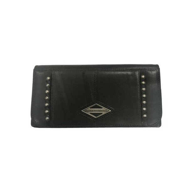 HarleyDavidson HarleyDavidson Women's Ball & Chain 7 in. BiFold Clutch Leather Wallet