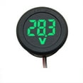 thumbnail image 5 of New Digital Voltmeter LED Voltmeter Measuring Instrument Round Voltmeter 4V-100V Start DC Digital Display Voltmeter, 5 of 10
