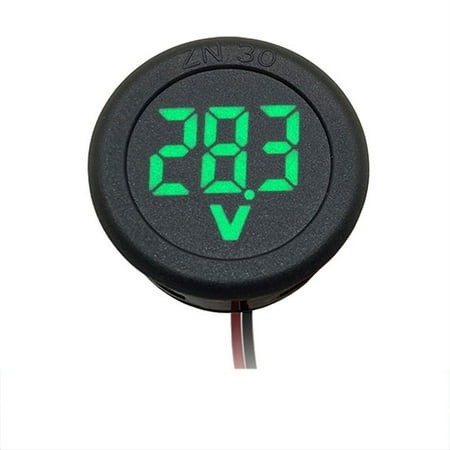 

DC5-100V Digital Voltmeter LED Digital Display Round Car Voltmeter