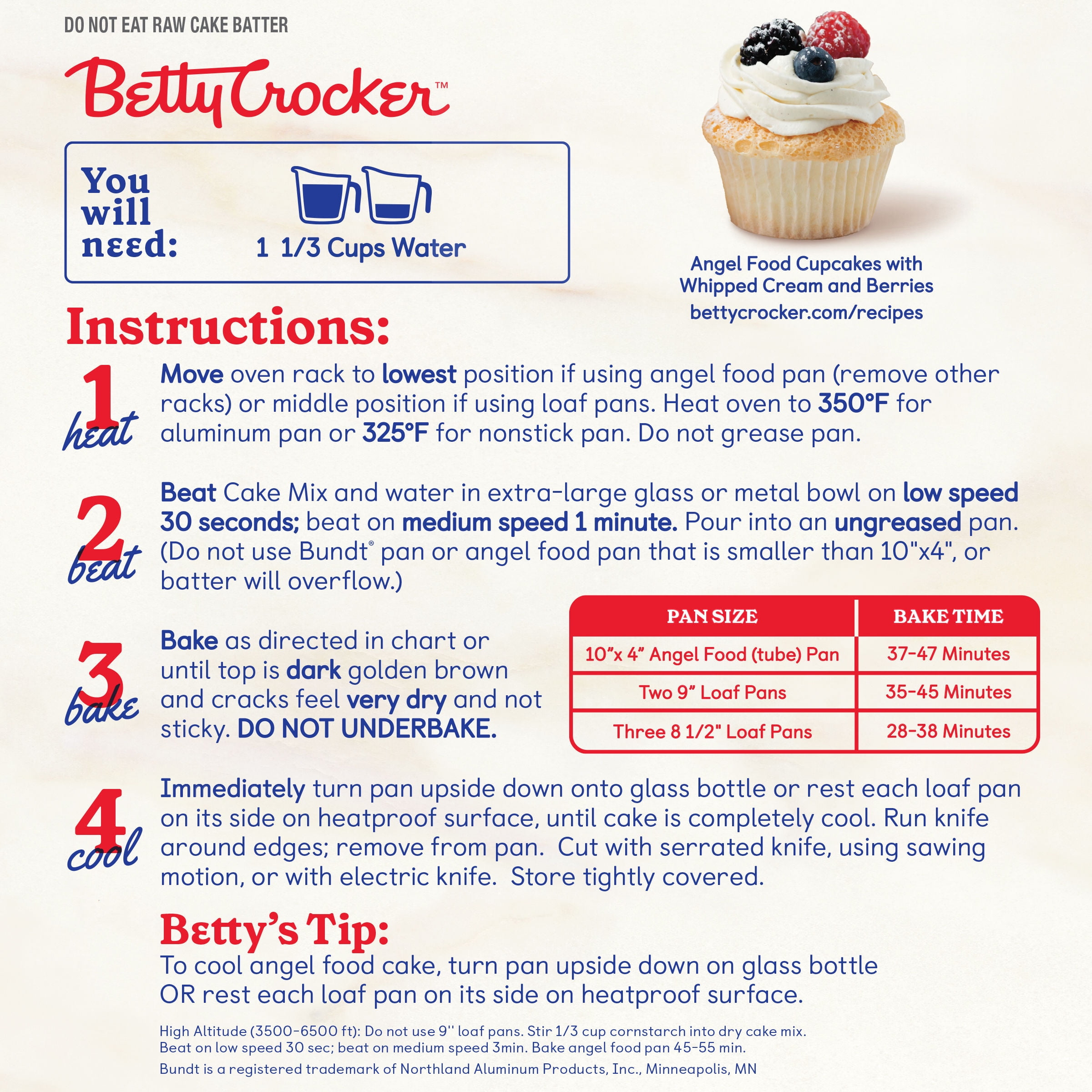 Betty Crocker Angel Food Confetti Cake Mix 16.75 oz. Walmart