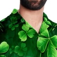 thumbnail image 5 of Saint Patrick's Day Men's Casual Printed Button Down Short Sleeve Beach Shirts, 5 of 6