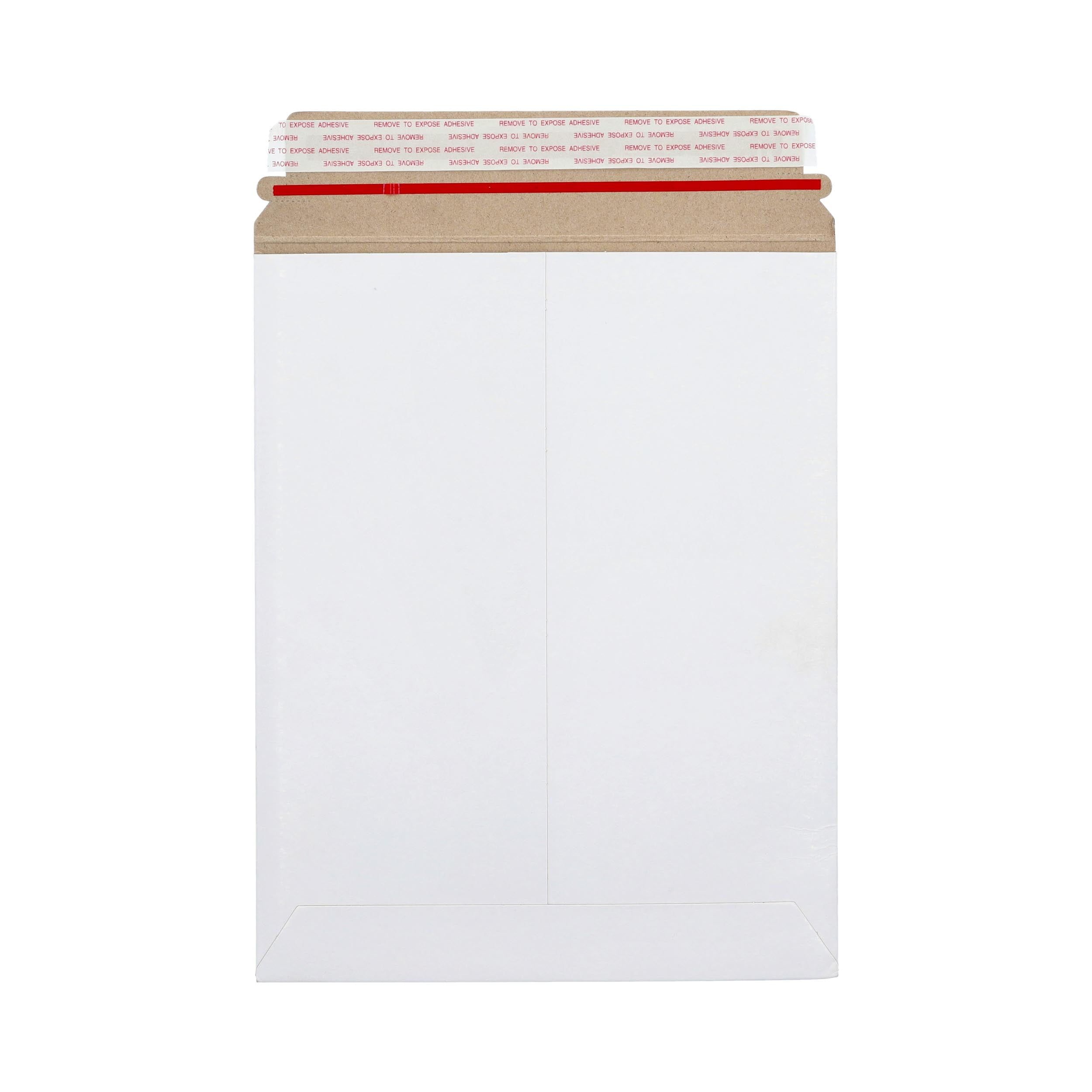 200 pcs 6 X 8 White Cardboard Mailers Self Seal Adhesive Flap Photo & Document 