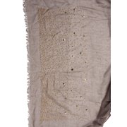 Womens Soft Scarf w/ Mixed Studs - Brown