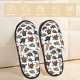 thumbnail image 2 of Fotbe Various Turtle Pantuflas Peludas para Mujer con Estampado, Zapatillas de Peluche, Zapatos de Invierno para Casa, Uso Interior y Exterior-Medium, 2 of 8