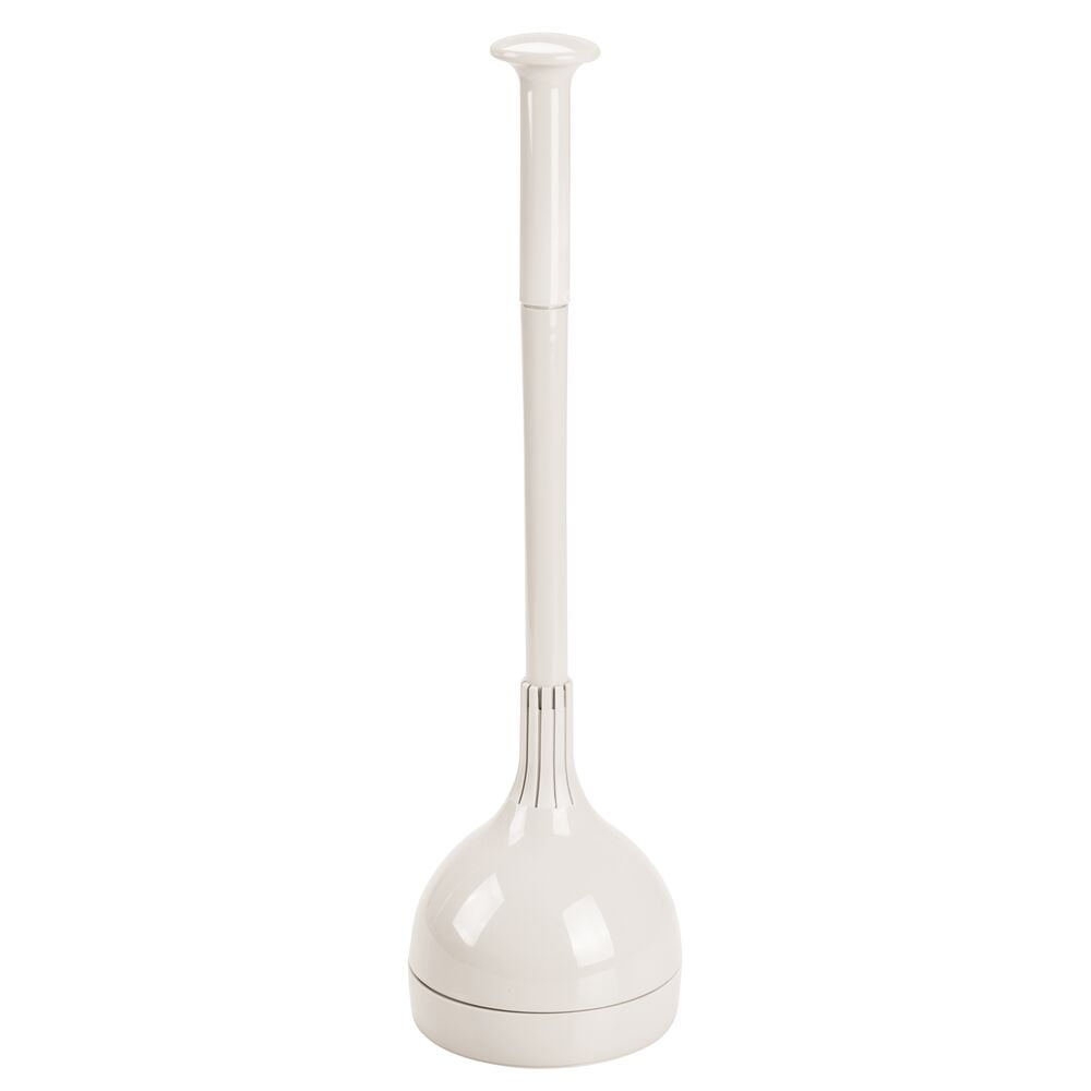 mDesign Plastic Freestanding Hideaway Toilet Plunger Holder with Drip