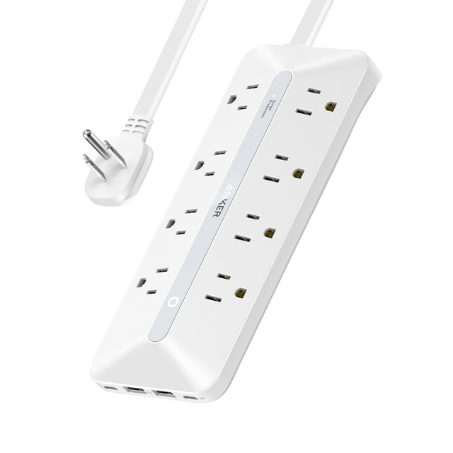 Estación de carga Anker (100 W), regleta USB C 9 en 1 con protección contra sobretensiones de 300 J