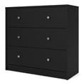 thumbnail image 4 of Tvilum Portland Commode 3 Tiroirs en Noir, 4 of 17
